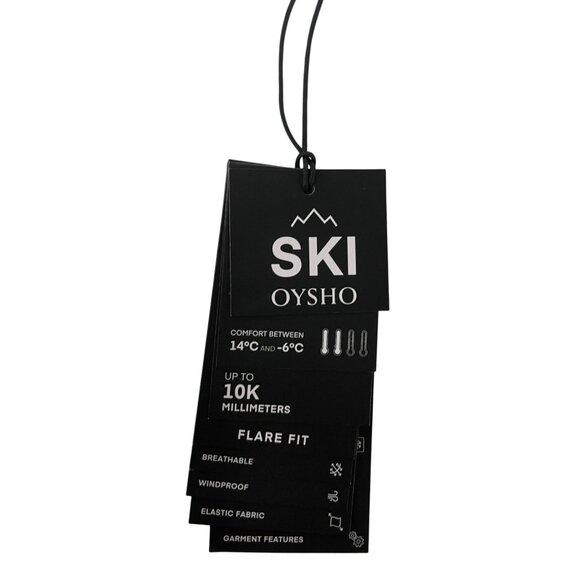 Oysho Womens Ski Snow PantsEU 38 US 6 Cream Flare Fit Stretch 0375/626 NWT - Picture 4 of 15